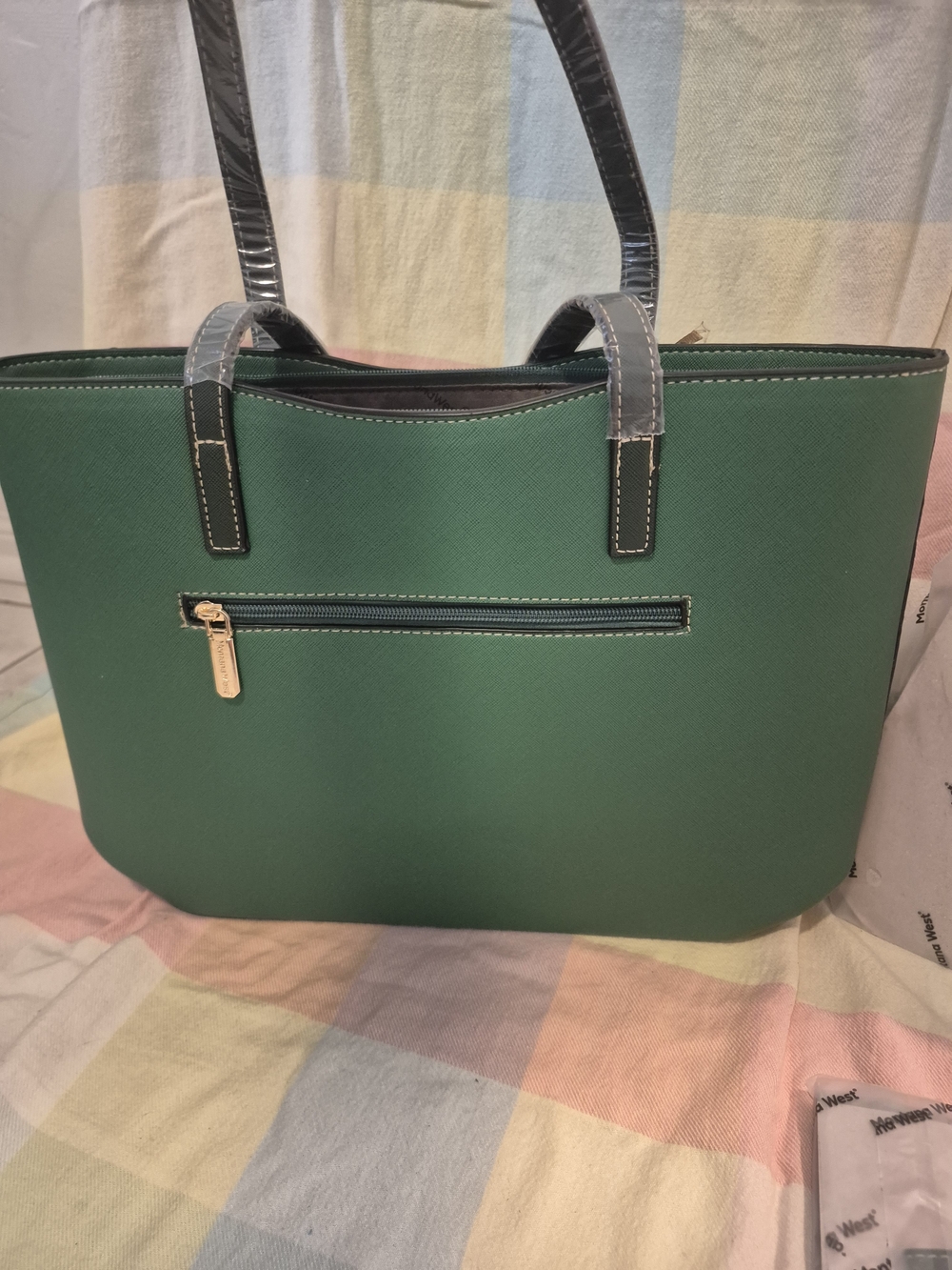 "Sale" NWT Montana West Green and Dark Green 3-Piece Shoulder Bag Set - Picture 8 of 11